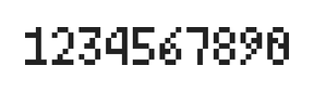 4×7数字点阵字体 ddN47AB0667