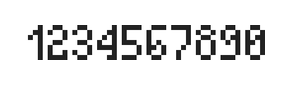 4×7数字点阵字体 ddN47AB0668