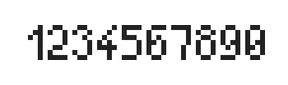 4×7数字点阵字体 ddN47AB0689