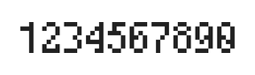 4×7数字点阵字体 ddN47AB0690