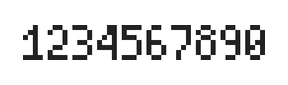 4×7数字点阵字体 ddN47AB0695