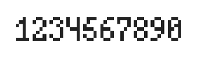 4×7数字点阵字体 ddN47AB0742