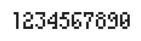 4×7数字点阵字体 ddN47AB0780