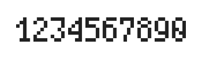 4×7数字点阵字体 ddN47AB0799