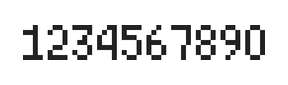 4×7数字点阵字体 ddN47AB0803