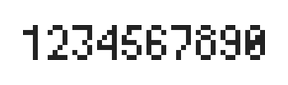 4×7数字点阵字体 ddN47AB0813