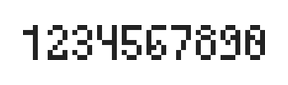4×7数字点阵字体 ddN47AB0817