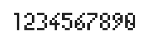 4×7数字点阵字体 ddN47AB0819