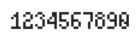 4×7数字点阵字体 ddN47AB0839