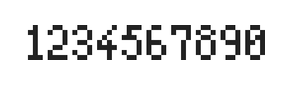 4×7数字点阵字体 ddN47AB0842
