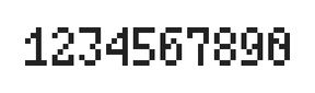 4×7数字点阵字体 ddN47AB0847