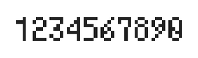 4×7数字点阵字体 ddN47AB0869