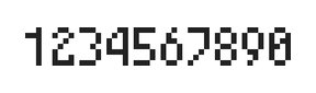 4×7数字点阵字体 ddN47AB0871