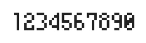 4×7数字点阵字体 ddN47AB0888