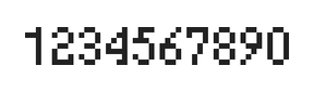 4×7数字点阵字体 ddN47AB0892