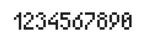 4×7数字点阵字体 ddN47AB0914