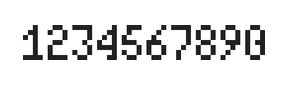 4×7数字点阵字体 ddN47AB0915