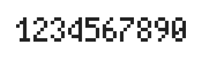 4×7数字点阵字体 ddN47AB0923