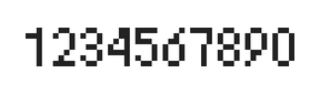 4×7数字点阵字体 ddN47AB0924