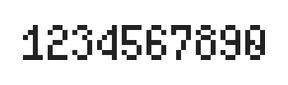 4×7数字点阵字体 ddN47AB0928
