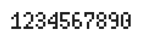 4×7数字点阵字体 ddN47AB0946