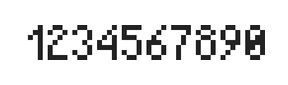 4×7数字点阵字体 ddN47AB0947