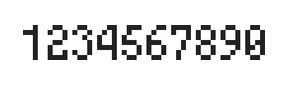 4×7数字点阵字体 ddN47AB0949