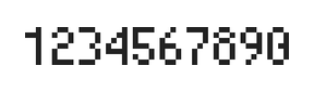 4×7数字点阵字体 ddN47AB0988