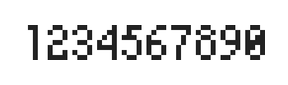 4×7数字点阵字体 ddN47AB1032