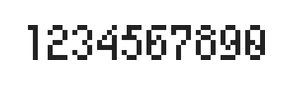 4×7数字点阵字体 ddN47AB1127