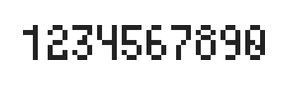 4×7数字点阵字体 ddN47AB1211