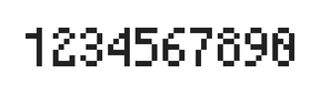 4×7数字点阵字体 ddN47AB1318