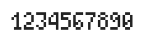 4×7数字点阵字体 ddN47AB1418