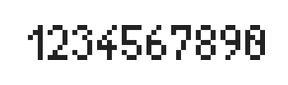 4×7数字点阵字体 ddN47AB1466