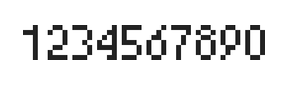 4×7数字点阵字体 ddN47AB1483
