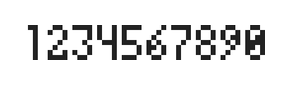 4×7数字点阵字体 ddN47AB1492