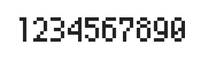 4×7数字点阵字体 ddN47AB1585