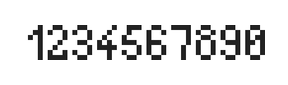 4×7数字点阵字体 ddN47AB1693