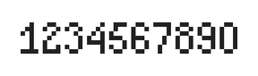 4×7数字点阵字体 ddN47AB1731