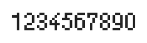 4×7数字点阵字体 ddN47AB1742