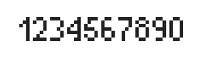 4×7数字点阵字体 ddN47AB1773
