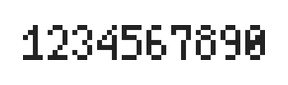 4×7数字点阵字体 ddN47AB1778