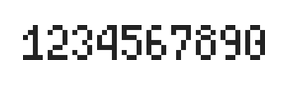 4×7数字点阵字体 ddN47AB1822