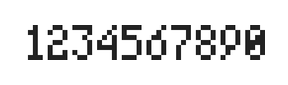 4×7数字点阵字体 ddN47AB1826