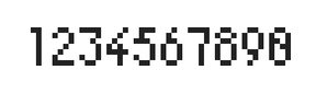 4×7数字点阵字体 ddN47AB1842