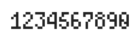 4×7数字点阵字体 ddN47AB1852