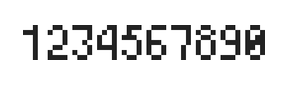 4×7数字点阵字体 ddN47AB1869
