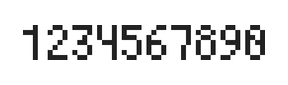 4×7数字点阵字体 ddN47AB1895