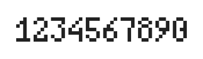 4×7数字点阵字体 ddN47AB1908