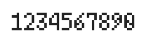 4×7数字点阵字体 ddN47AB1914